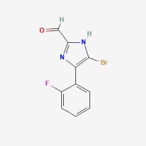 5-Bromo-4-(2-fluorophenyl)-1H-imidazole-2-carbaldehyde