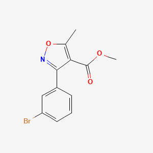 molecular formula C12H10BrNO3 B13698761 Methyl 3-(3-bromophenyl)-5-methylisoxazole-4-carboxylate 