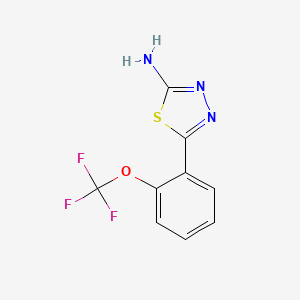 5-[2-(Trifluoromethoxy)phenyl]-1,3,4-thiadiazol-2-amine