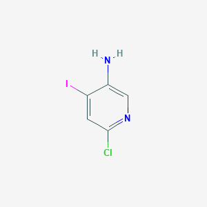 molecular formula C5H4ClIN2 B1369877 6-氯-4-碘吡啶-3-胺 CAS No. 351227-42-4