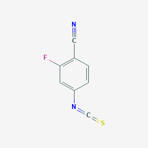 molecular formula C8H3FN2S B13698806 3-Fluoro-4-cyanophenyl Isothiocyanate 