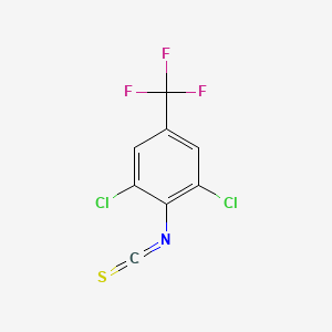 molecular formula C8H2Cl2F3NS B13698810 2,6-Dichloro-4-(trifluoromethyl)phenyl Isothiocyanate 