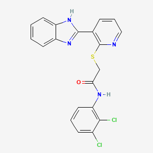 2-[[3-(2-Benzimidazolyl)-2-pyridyl]thio]-N-(2,3-dichlorophenyl)acetamide