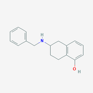 molecular formula C17H19NO B13698904 2-(Benzylamino)tetralin-5-ol 