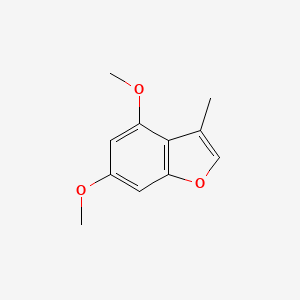 molecular formula C11H12O3 B13698913 4,6-Dimethoxy-3-methylbenzofuran 