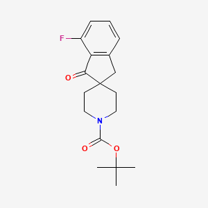 Tert-butyl 7-fluoro-1-oxo-spiro[indane-2,4'-piperidine]-1'-carboxylate