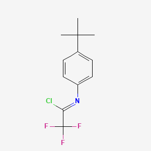 molecular formula C12H13ClF3N B13698944 N-[4-(tert-Butyl)phenyl]-2,2,2-trifluoroacetimidoyl Chloride 