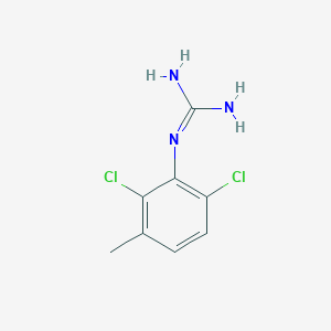 molecular formula C8H9Cl2N3 B13698955 1-(2,6-Dichloro-3-methylphenyl)guanidine 