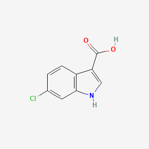 molecular formula C9H6ClNO2 B1369897 6-氯-1H-吲哚-3-羧酸 CAS No. 766557-02-2