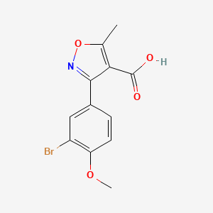 3-(3-Bromo-4-methoxyphenyl)-5-methylisoxazole-4-carboxylic acid