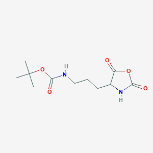 tert-butyl N-[3-(2,5-dioxo-1,3-oxazolidin-4-yl)propyl]carbamate