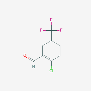 2-Chloro-5-(trifluoromethyl)-1-cyclohexenecarbaldehyde