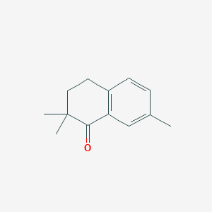 molecular formula C13H16O B13699043 2,2,7-Trimethyl-3,4-dihydronaphthalen-1(2H)-one 