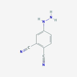 molecular formula C8H6N4 B13699056 4-Hydrazinophthalonitrile 