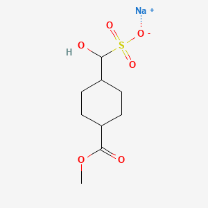 molecular formula C9H15NaO6S B13699081 Sodium Hydroxy[4-(methoxycarbonyl)cyclohexyl]methanesulfonate 