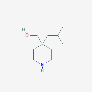 molecular formula C10H21NO B13699103 4-Isobutyl-4-piperidylmethanol 