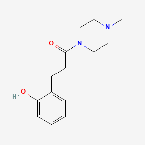 molecular formula C14H20N2O2 B1369911 3-(2-Hydroxyphenyl)-1-(4-methylpiperazino)-1-propanone 