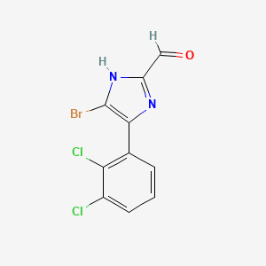 5-Bromo-4-(2,3-dichlorophenyl)imidazole-2-carbaldehyde