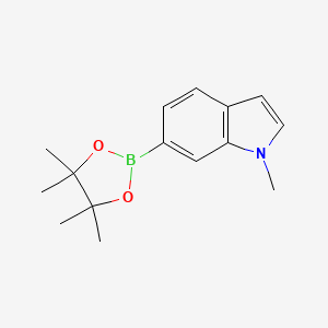 molecular formula C15H20BNO2 B1369920 1-甲基-6-(4,4,5,5-四甲基-1,3,2-二氧杂硼环-2-基)-1H-吲哚 CAS No. 884507-19-1