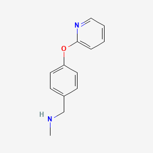 molecular formula C13H14N2O B1369921 N-甲基-N-[4-(吡啶-2-氧基)苄基]胺 CAS No. 892501-90-5