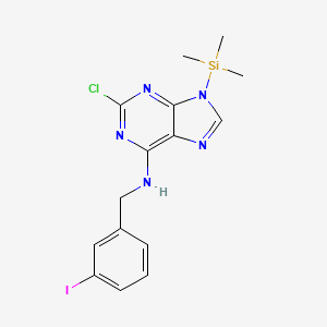 2-Chloro-N-(3-iodobenzyl)-9-(trimethylsilyl)-9H-purin-6-amine