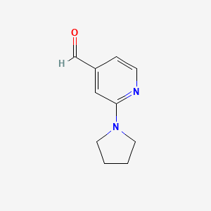 molecular formula C10H12N2O B1369922 2-吡咯烷-1-基吡啶甲醛 CAS No. 898289-23-1