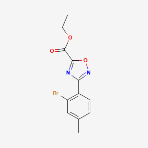 Ethyl 3-(2-bromo-4-methylphenyl)-1,2,4-oxadiazole-5-carboxylate