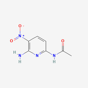 molecular formula C7H8N4O3 B13699277 N-(6-Amino-5-nitro-2-pyridyl)acetamide 