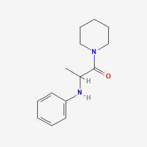 molecular formula C14H20N2O B1369929 2-(Phenylamino)-1-(piperidin-1-yl)propan-1-one 