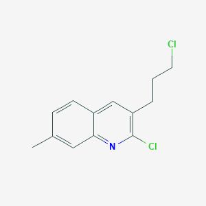 B136993 2-Chloro-3-(3-chloropropyl)-7-methylquinoline CAS No. 159383-56-9