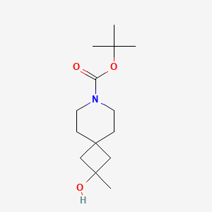 molecular formula C14H25NO3 B13699392 7-Boc-2-methyl-7-azaspiro[3.5]nonan-2-ol 