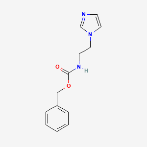 molecular formula C13H15N3O2 B13699409 N-Cbz-2-(1-imidazolyl)ethanamine 