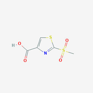 molecular formula C5H5NO4S2 B13699417 2-(Methylsulfonyl)thiazole-4-carboxylic Acid 