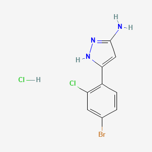 3-Amino-5-(4-bromo-2-chlorophenyl)pyrazole Hydrochloride