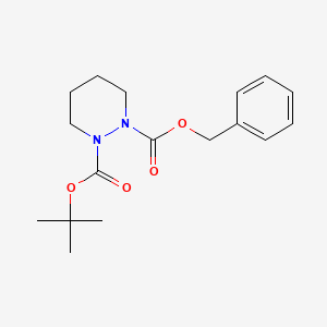 molecular formula C17H24N2O4 B1369942 1-苄基 2-(叔丁基) 四氢-1,2-吡咯二嗪二甲酸酯 CAS No. 154972-38-0