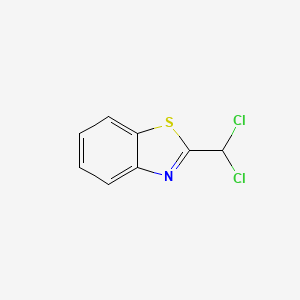 molecular formula C8H5Cl2NS B13699436 2-(Dichloromethyl)-1,3-benzothiazole CAS No. 6278-69-9