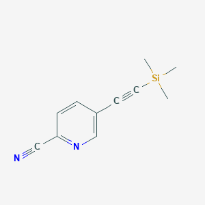 5-[(Trimethylsilyl)ethynyl]picolinonitrile