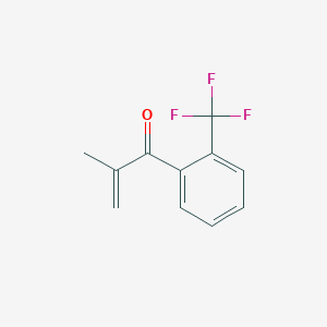 molecular formula C11H9F3O B13699452 2-Methyl-1-(2-trifluoromethyl-phenyl)-propenone 