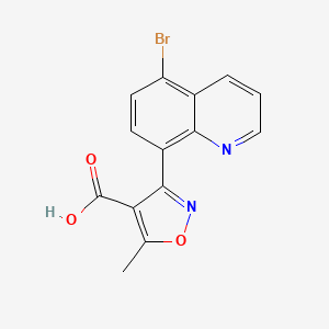 3-(5-Bromo-8-quinolyl)-5-methylisoxazole-4-carboxylic Acid