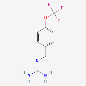 molecular formula C9H10F3N3O B13699503 1-[4-(Trifluoromethoxy)benzyl]guanidine 