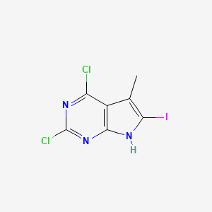 2,4-Dichloro-6-iodo-5-methyl-7H-pyrrolo[2,3-d]pyrimidine