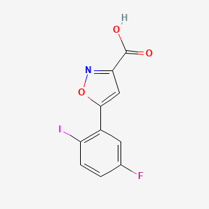 5-(5-Fluoro-2-iodophenyl)isoxazole-3-carboxylic Acid