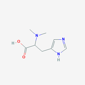 molecular formula C8H13N3O2 B13699562 N,N-Dimethyl-histidine 