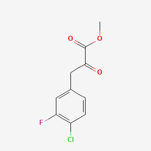 Methyl 3-(4-chloro-3-fluorophenyl)-2-oxopropanoate