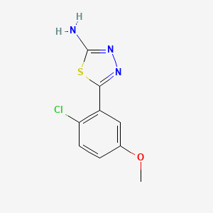 5-(2-Chloro-5-methoxyphenyl)-1,3,4-thiadiazol-2-amine