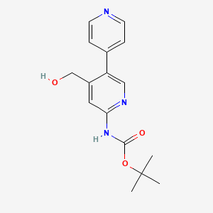 molecular formula C16H19N3O3 B13699591 tert-Butyl (4-(hydroxymethyl)-[3,4'-bipyridin]-6-yl)carbamate 