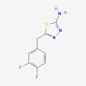 5-(3,4-Difluorobenzyl)-1,3,4-thiadiazol-2-amine