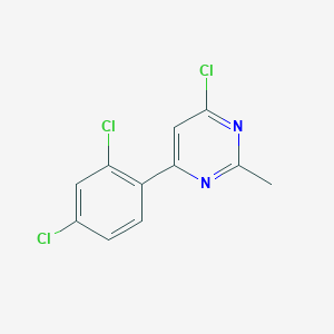4-Chloro-6-(2,4-dichlorophenyl)-2-methylpyrimidine