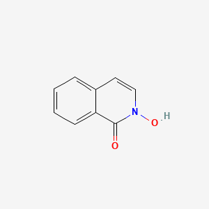 molecular formula C9H7NO2 B13699650 1-Hydroxyisoquinoline 2-oxide CAS No. 21201-50-3