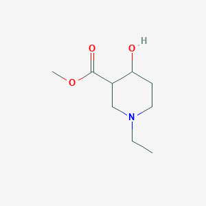 molecular formula C9H17NO3 B1369966 Methyl 1-ethyl-4-hydroxypiperidine-3-carboxylate 
